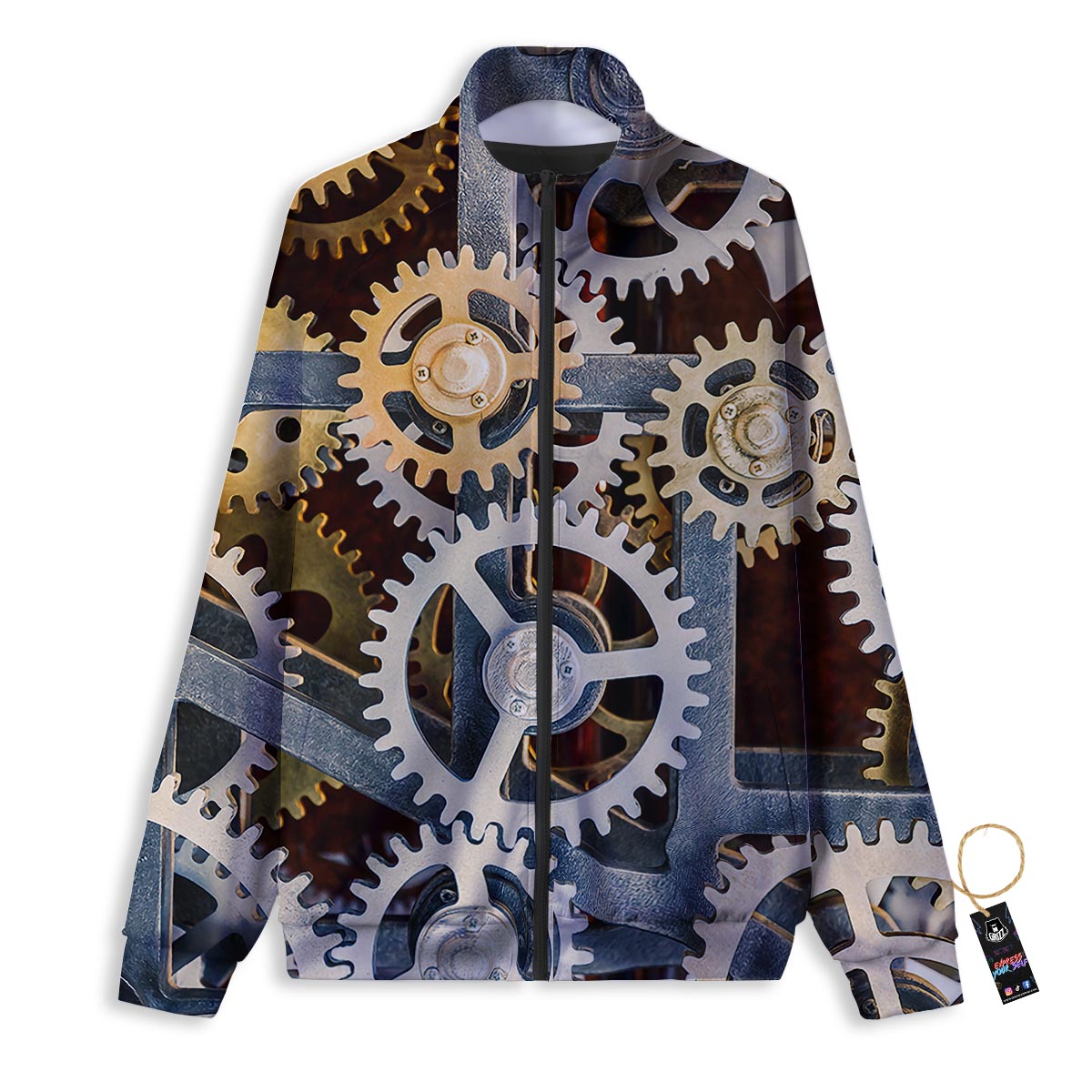 Daisy Floral Polka Dot Print Pattern Track Jacket-grizzshop