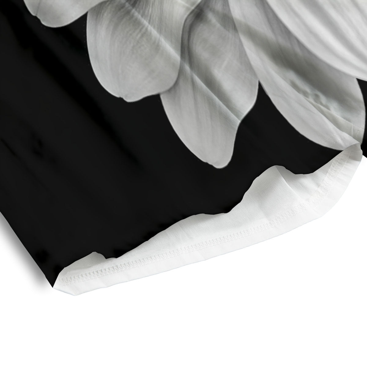 Daisy Flower Monochrome Print Men's Athletic Shorts