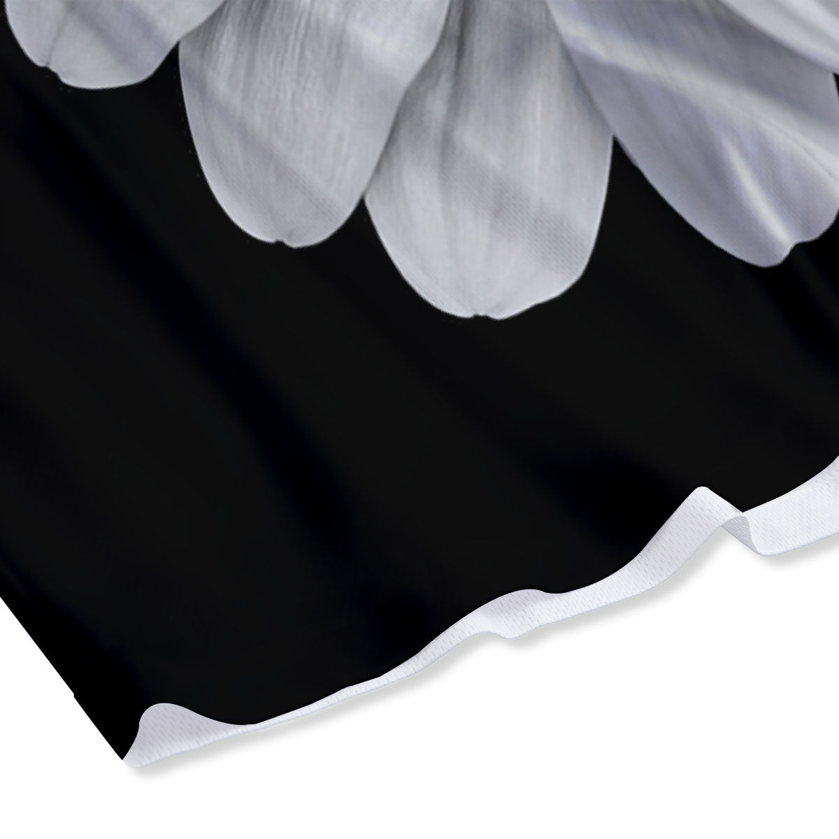 Daisy Flower Monochrome Print Mesh Shorts