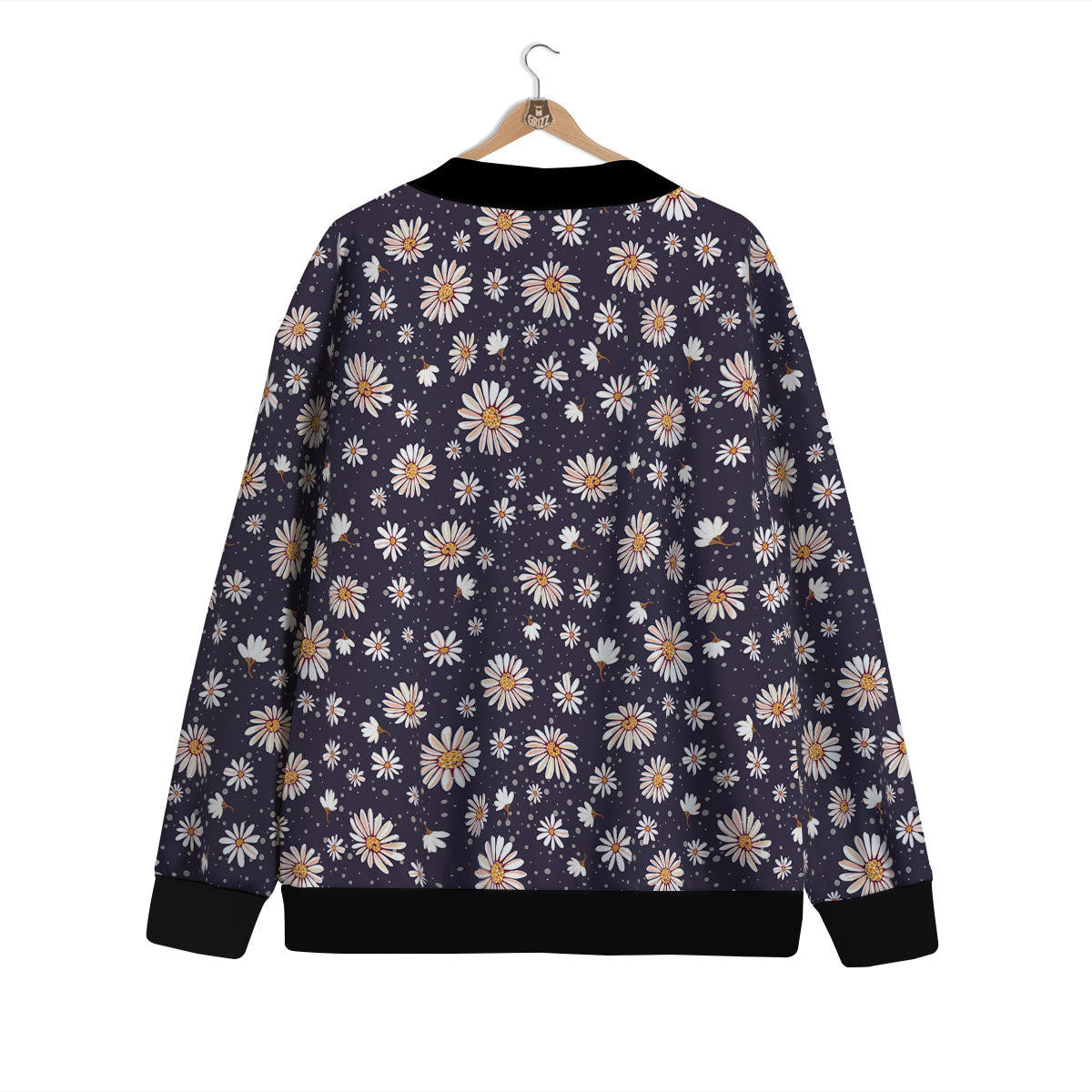 Daisy Flower Polka Dot Print Pattern Cardigan-grizzshop