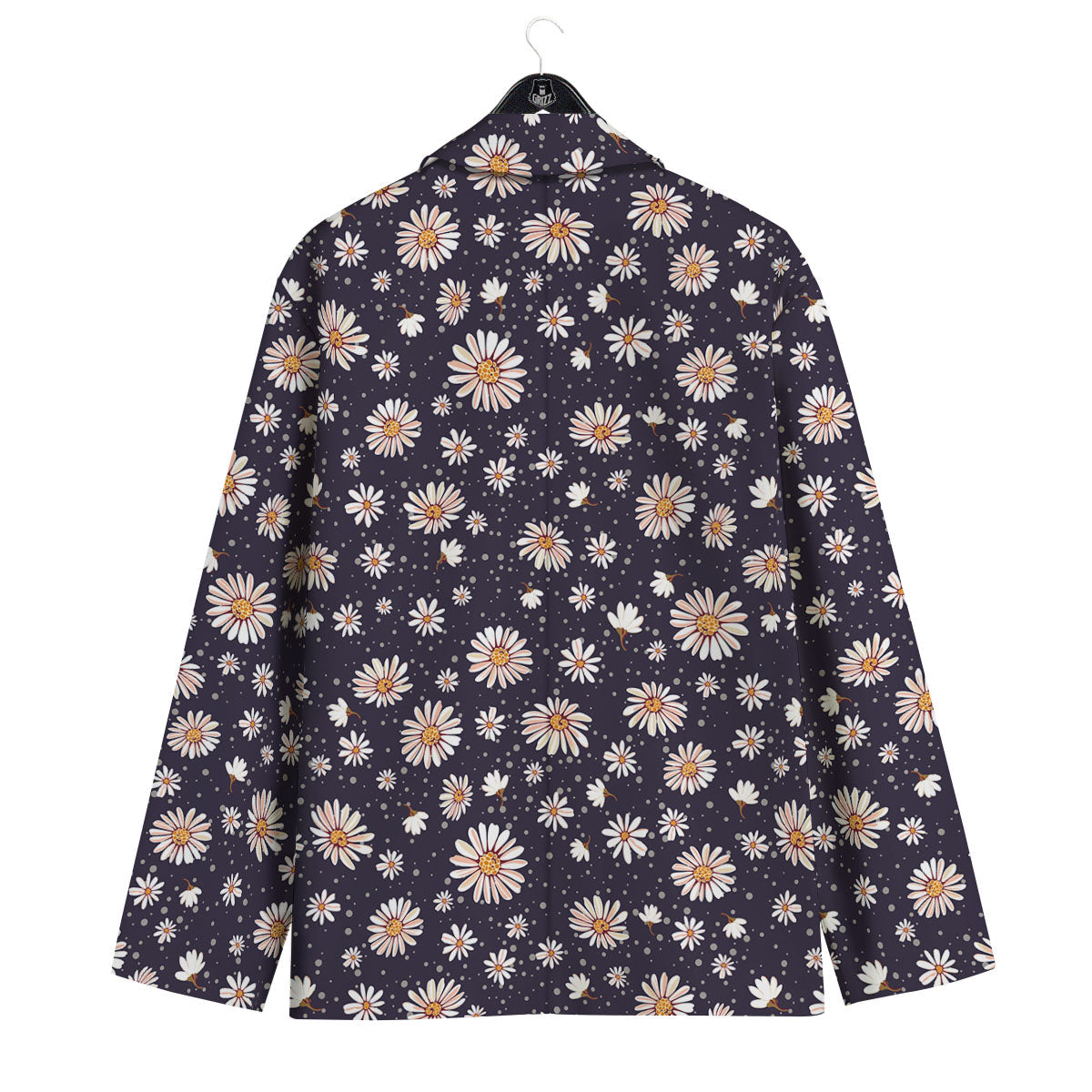 Daisy Flower Polka Dot Print Pattern Men's Sport Coat-grizzshop
