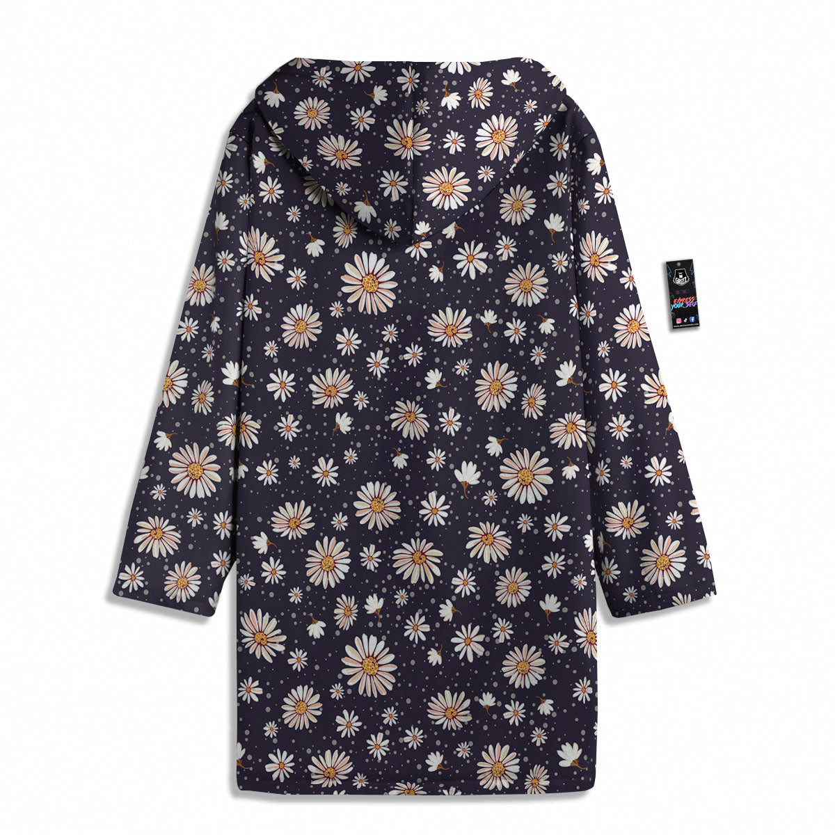 Daisy Flower Polka Dot Print Pattern Men's Windbreaker Jacket-grizzshop