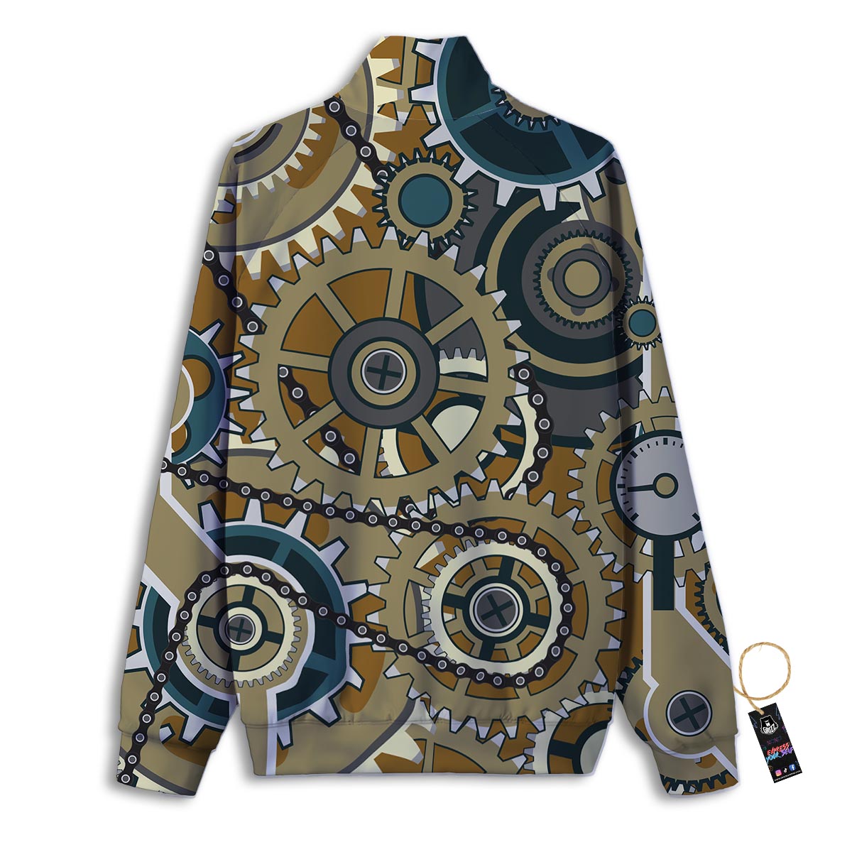 Daisy Flower Polka Dot Print Pattern Track Jacket-grizzshop