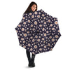 Daisy Flower Polka Dot Print Pattern Umbrella-grizzshop