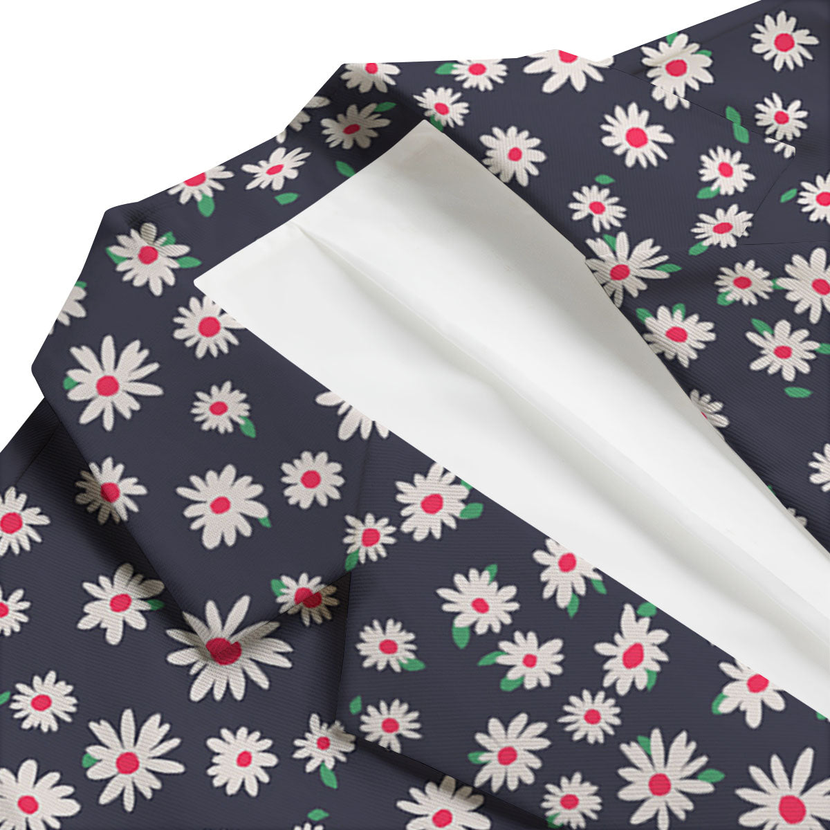Daisy Pattern Print Men's Blazer-grizzshop