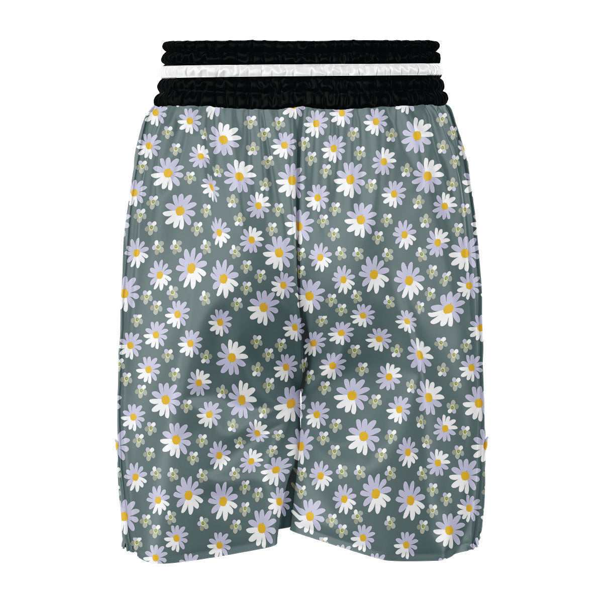 Daisy Print Boxing Shorts-grizzshop