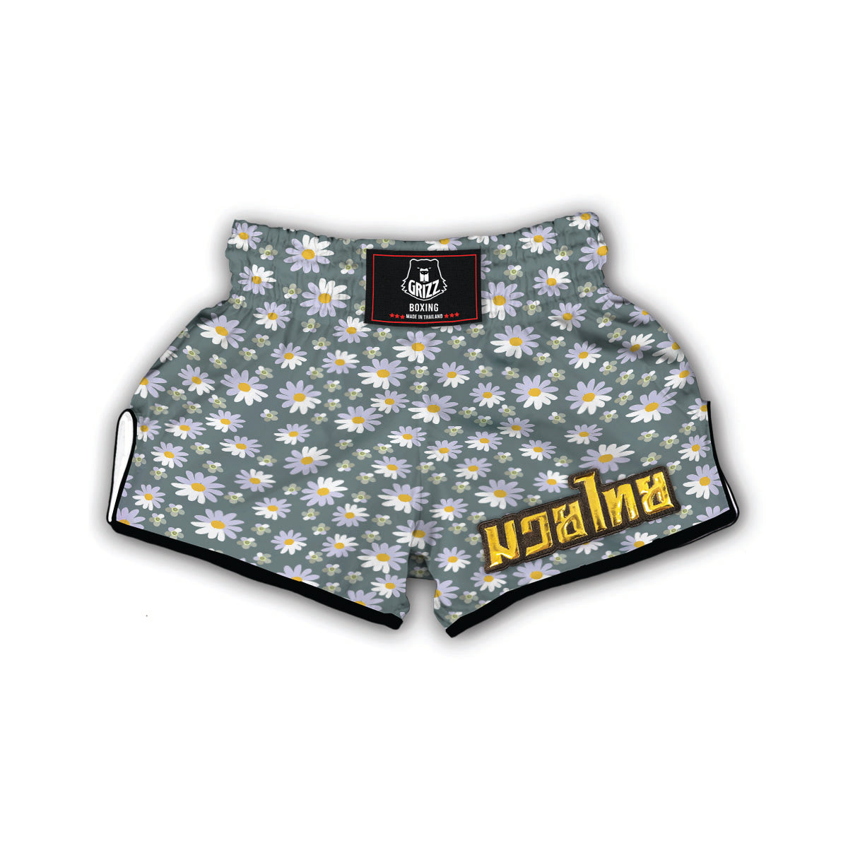 Daisy Print Muay Thai Boxing Shorts-grizzshop