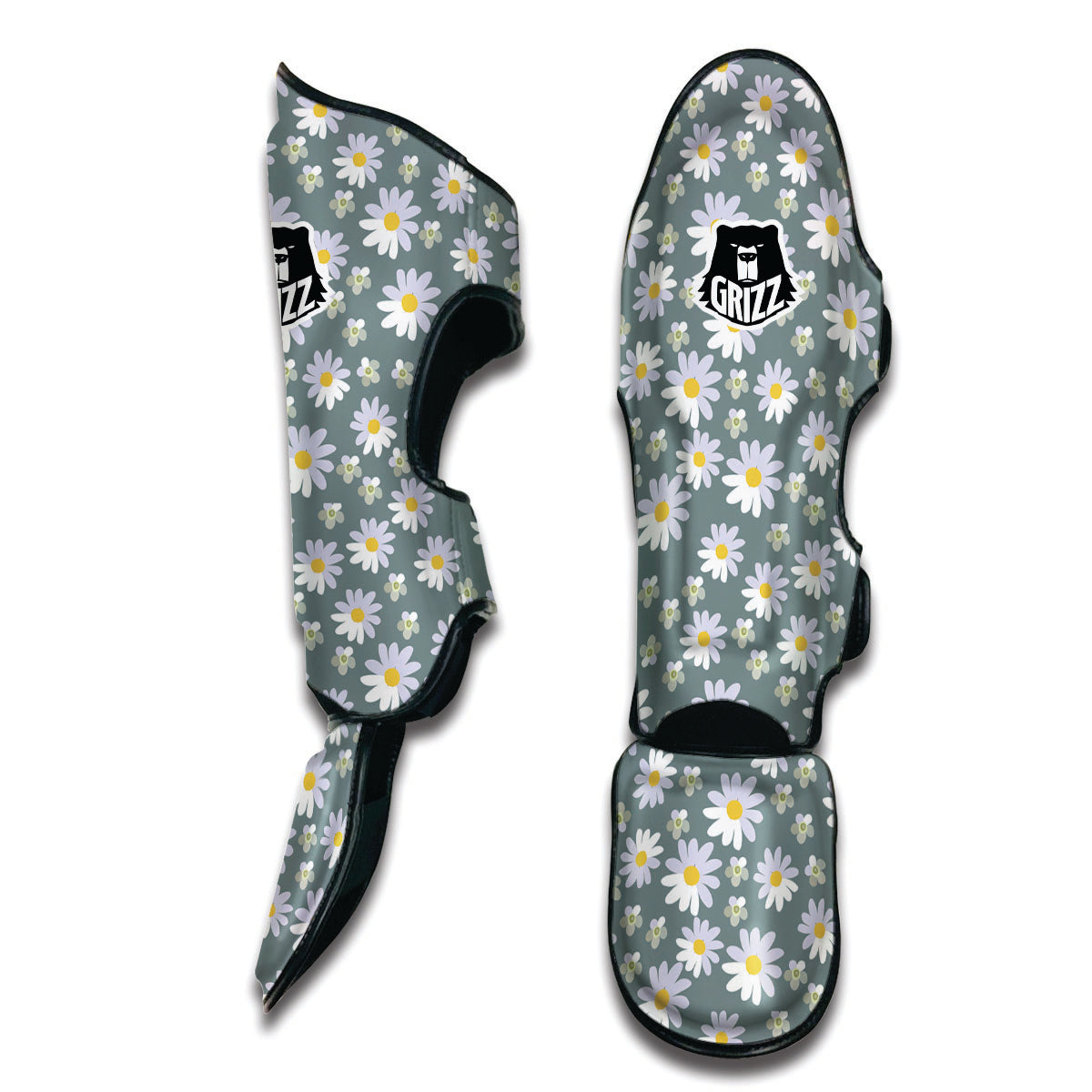 Daisy Print Muay Thai Shin Guards-grizzshop