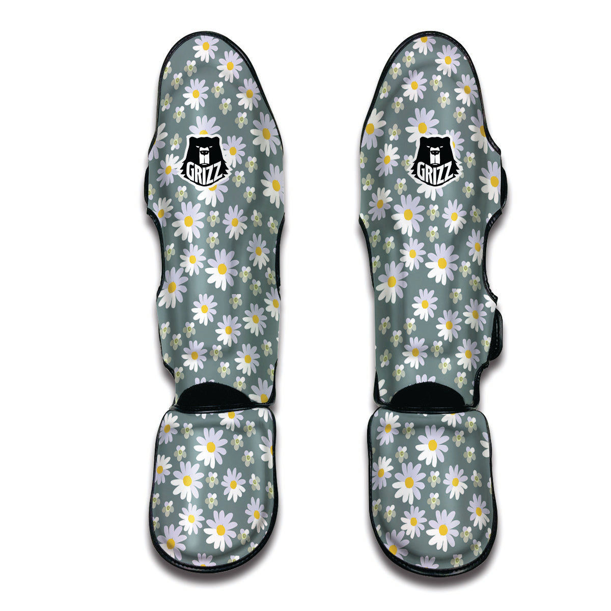 Daisy Print Muay Thai Shin Guards-grizzshop