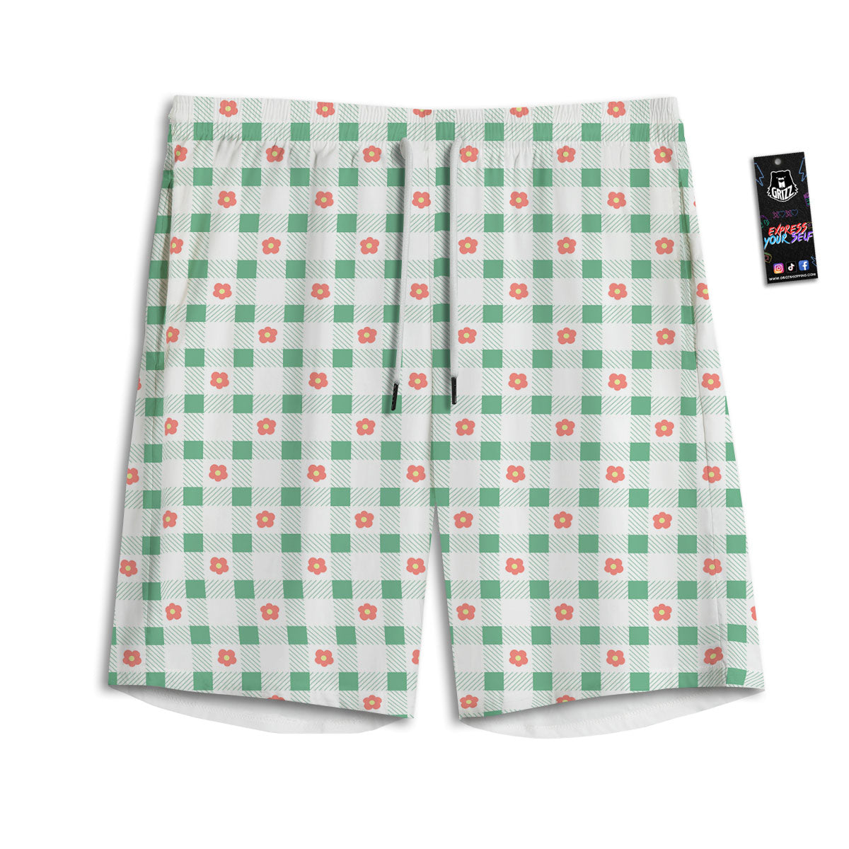 Cookies And Milk Print Pattern Men's Athletic Shorts