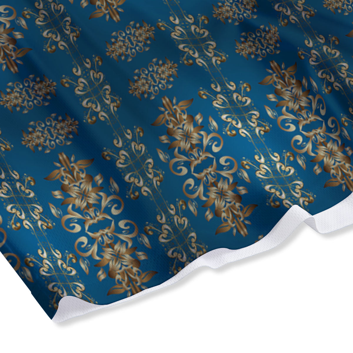 Electric Guitar Print Pattern Mesh Shorts