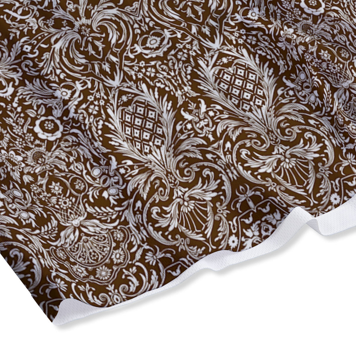 Elephant Spiritual Golden Print Mesh Shorts