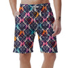 Damask Colorful Pattern Print Men's Shorts-grizzshop