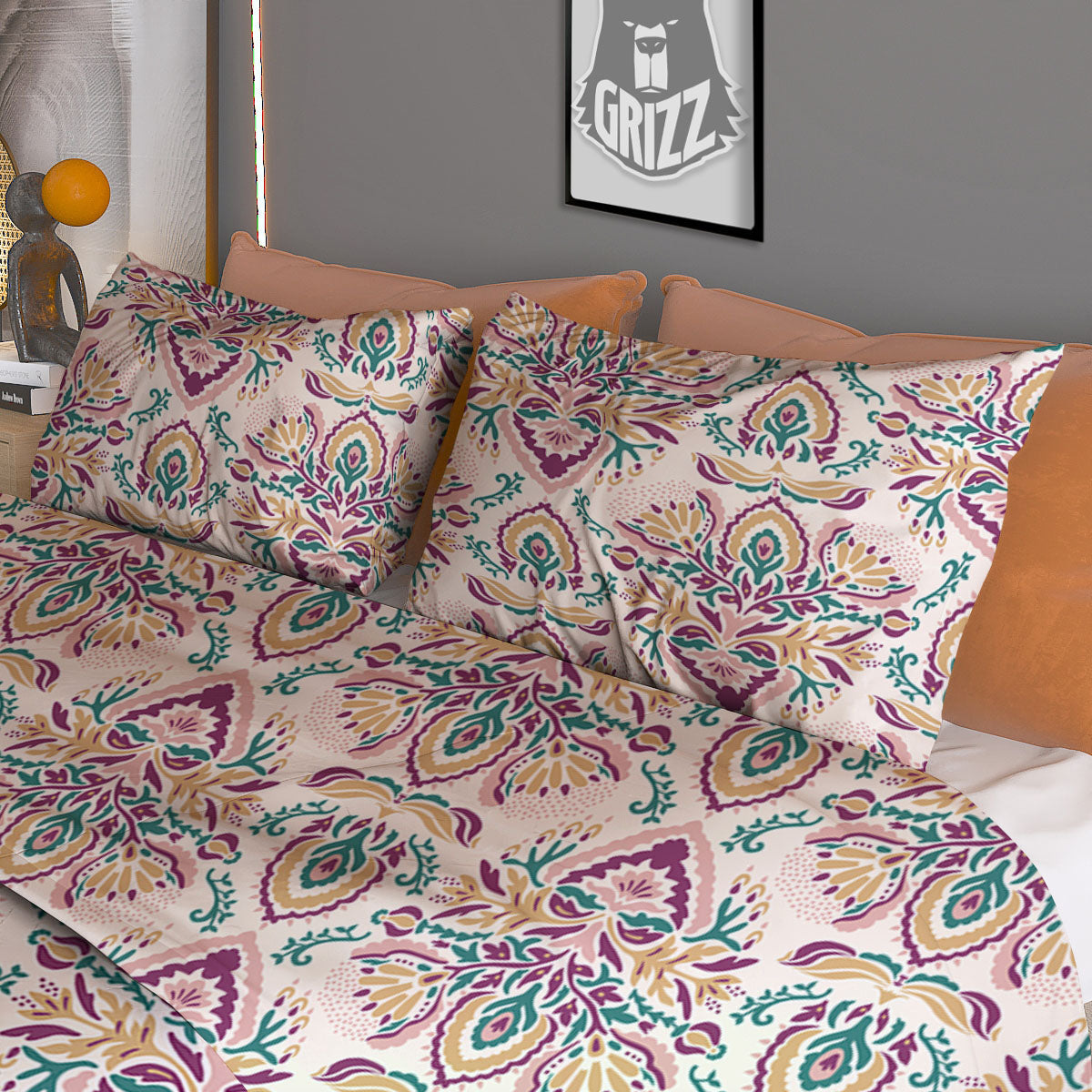 Emblem Freemasonry Print Duvet Cover Bedding Set