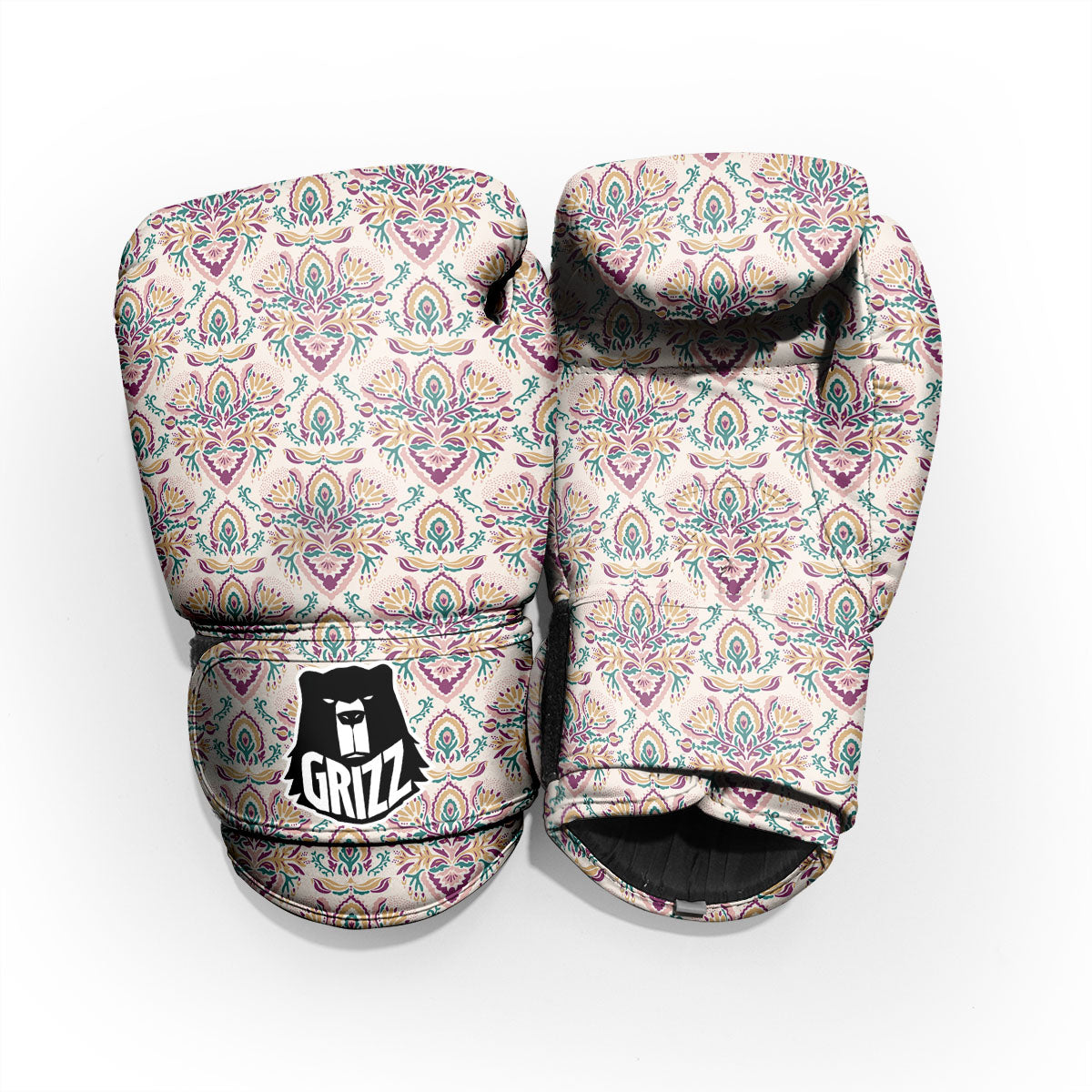 Damask Colorful Print Pattern Pro Boxing Glove