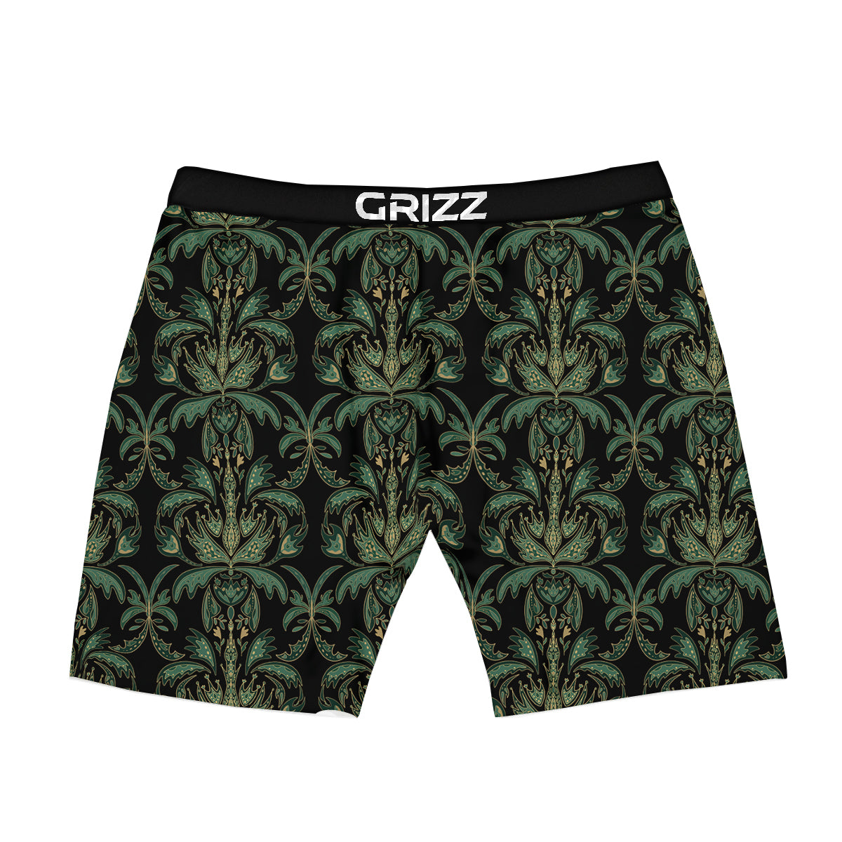 Damask Floral Western Vintage Print Pattern Boxer Briefs-grizzshop