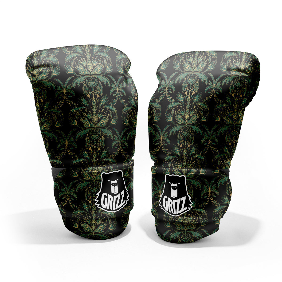 Damask Floral Western Vintage Print Pattern Pro Boxing Glove