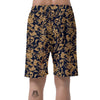 Damask Gold Pattern Print Men's Shorts-grizzshop