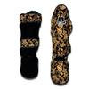 Damask Gold Pattern Print Muay Thai Shin Guards-grizzshop