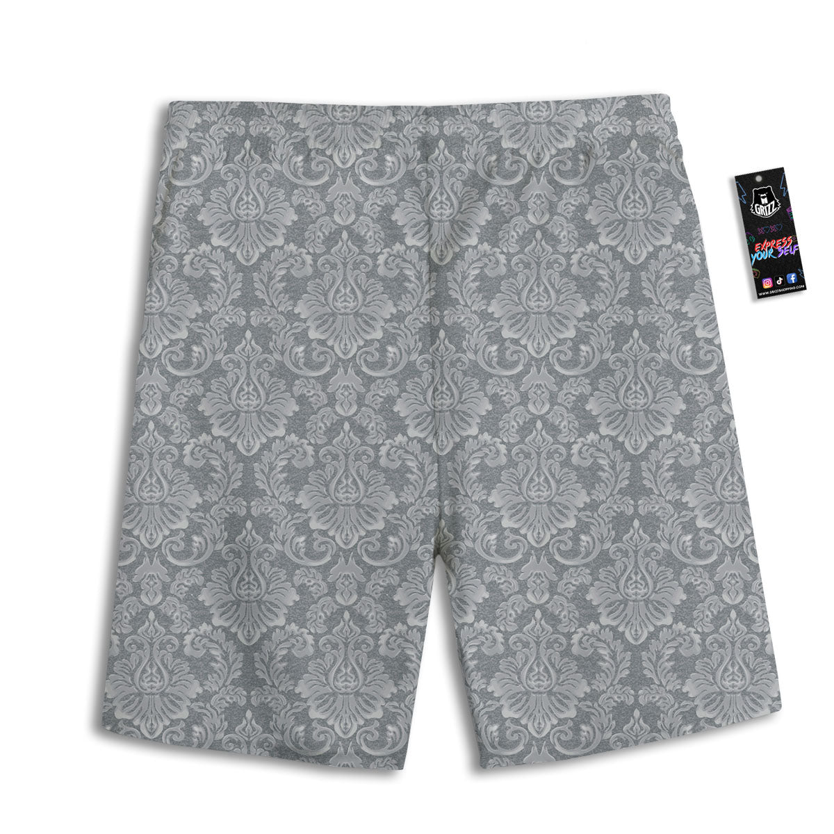 Corncob Hand-Drawn Print Pattern Men's Athletic Shorts