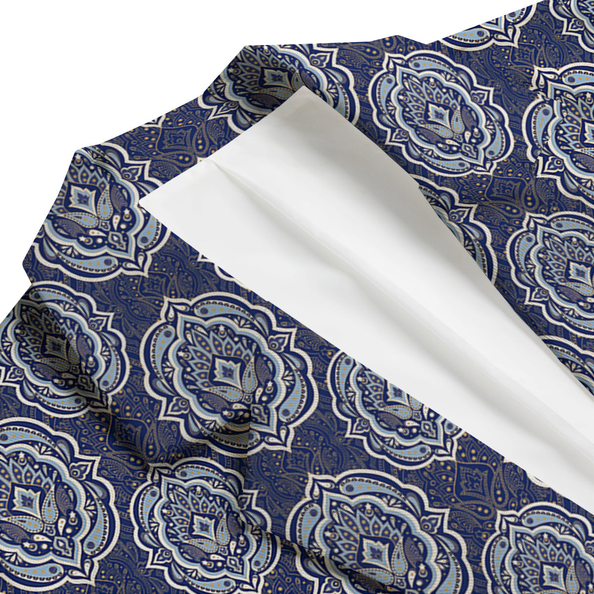 Damask Print Pattern Men's Blazer-grizzshop