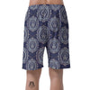 Damask Print Pattern Men's Shorts-grizzshop