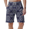 Damask Print Pattern Men's Shorts-grizzshop