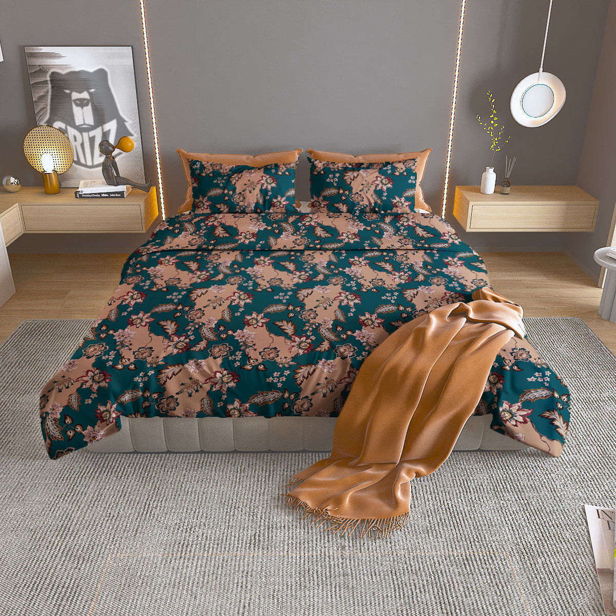 Emoji Cute Chicken Print Pattern Duvet Cover Bedding Set