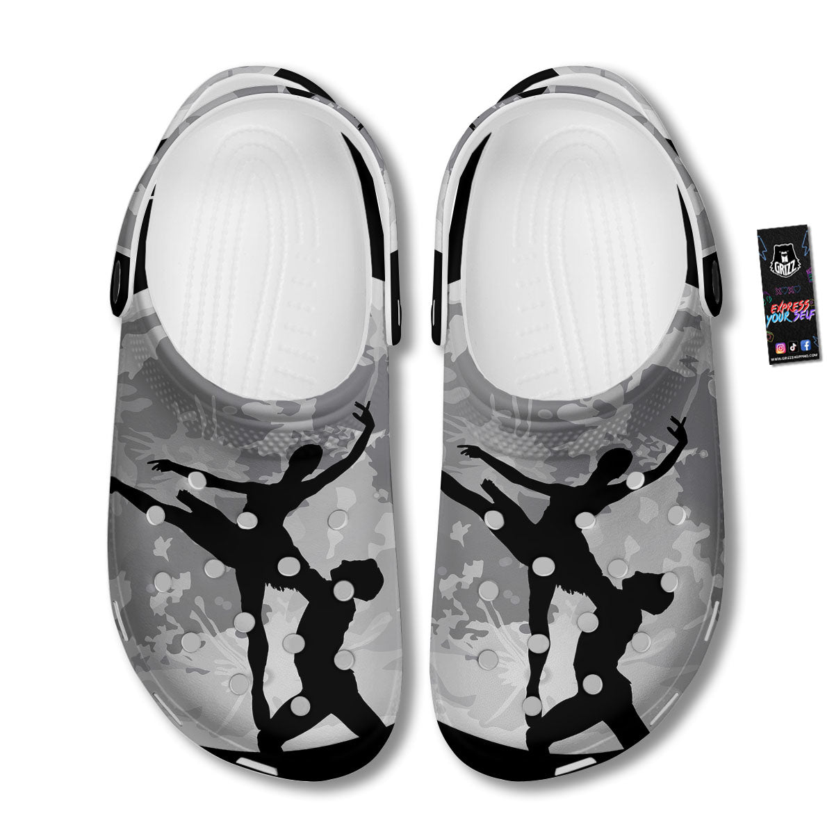 Dance Ballet On The Moon Night Print Clog-grizzshop