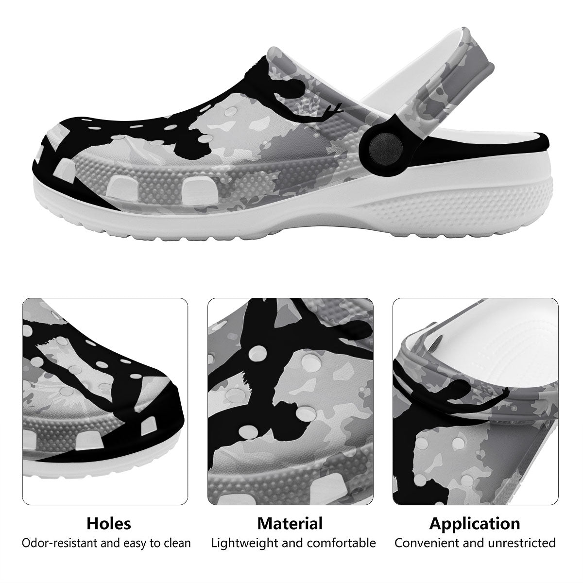 Dance Ballet On The Moon Night Print Clog-grizzshop