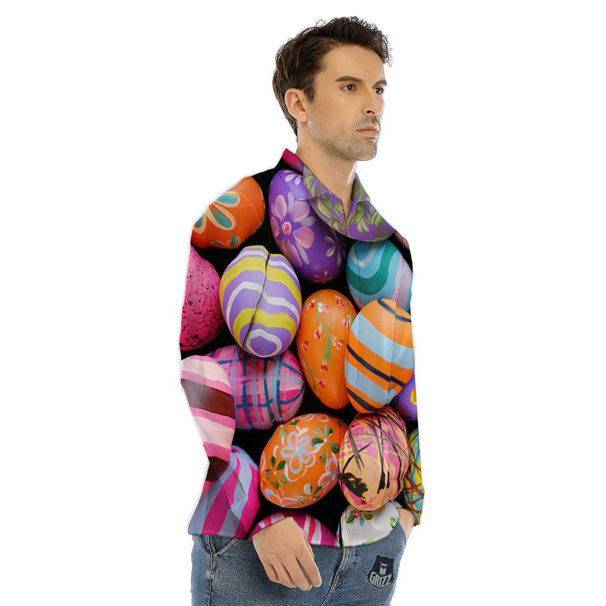 Dance Ballet On The Moon Night Print Men's Dress Shirts-grizzshop