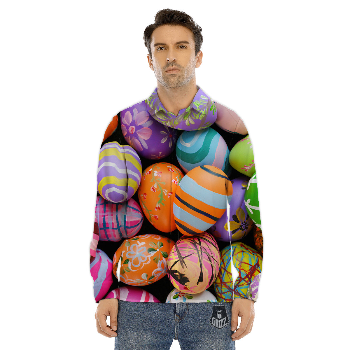 Dance Ballet On The Moon Night Print Men's Dress Shirts-grizzshop
