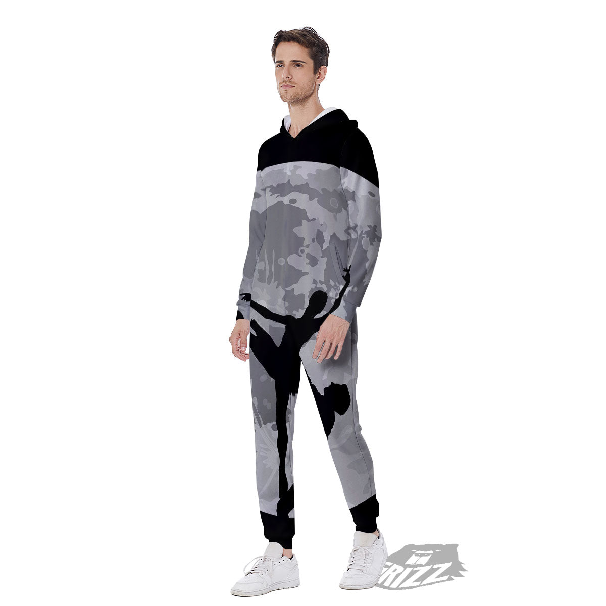Dance Ballet On The Moon Night Print Men's Jumpsuit-grizzshop