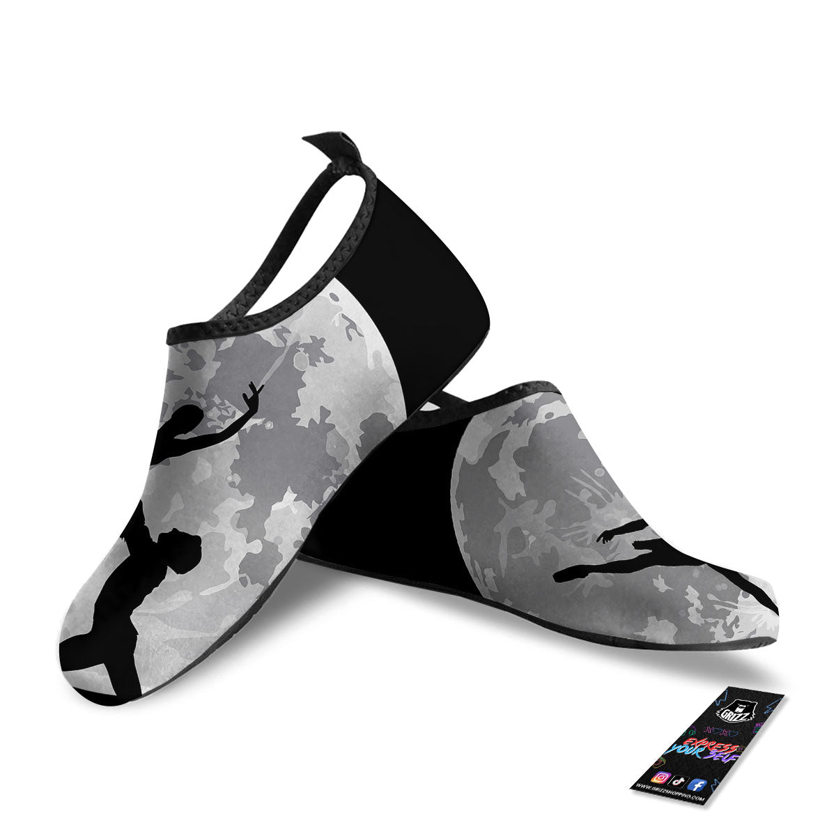 Dance Ballet On The Moon Night Print Water Shoes-grizzshop