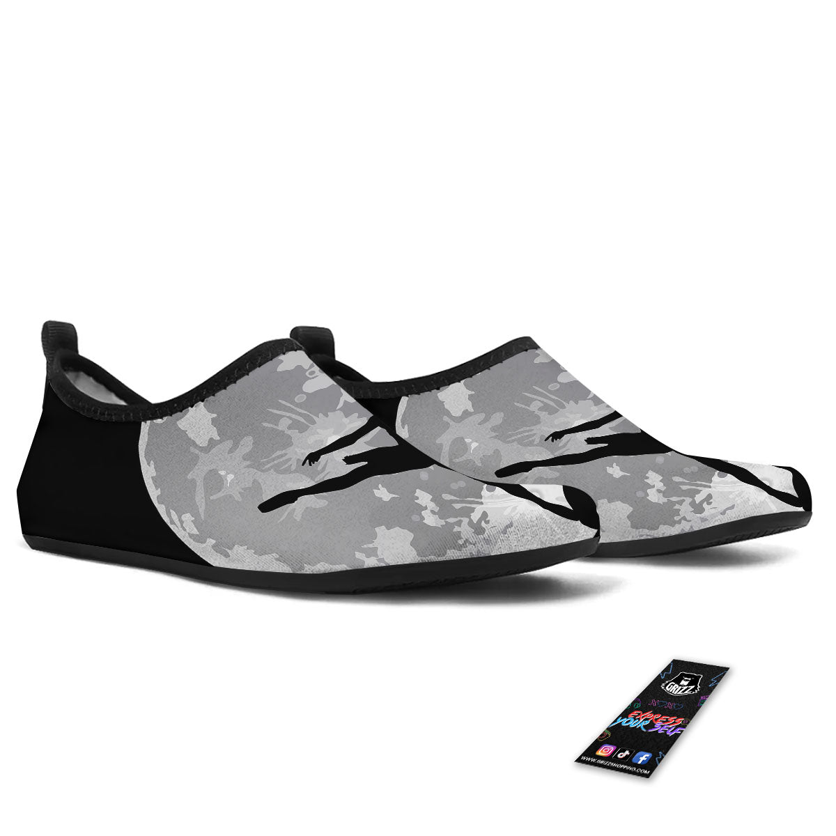 Dance Ballet On The Moon Night Print Water Shoes-grizzshop