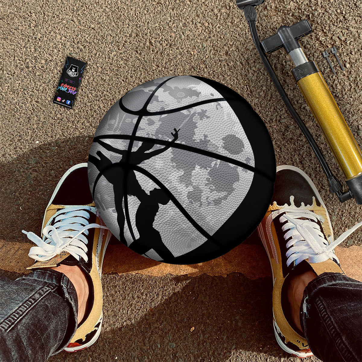 Dance Ballet On The Moon Night Print Basketball
