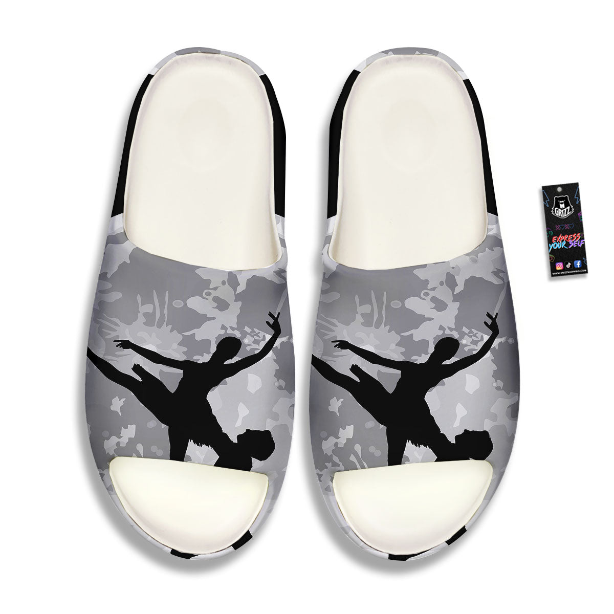 Dance Ballet On The Moon Night Print Sandals-grizzshop