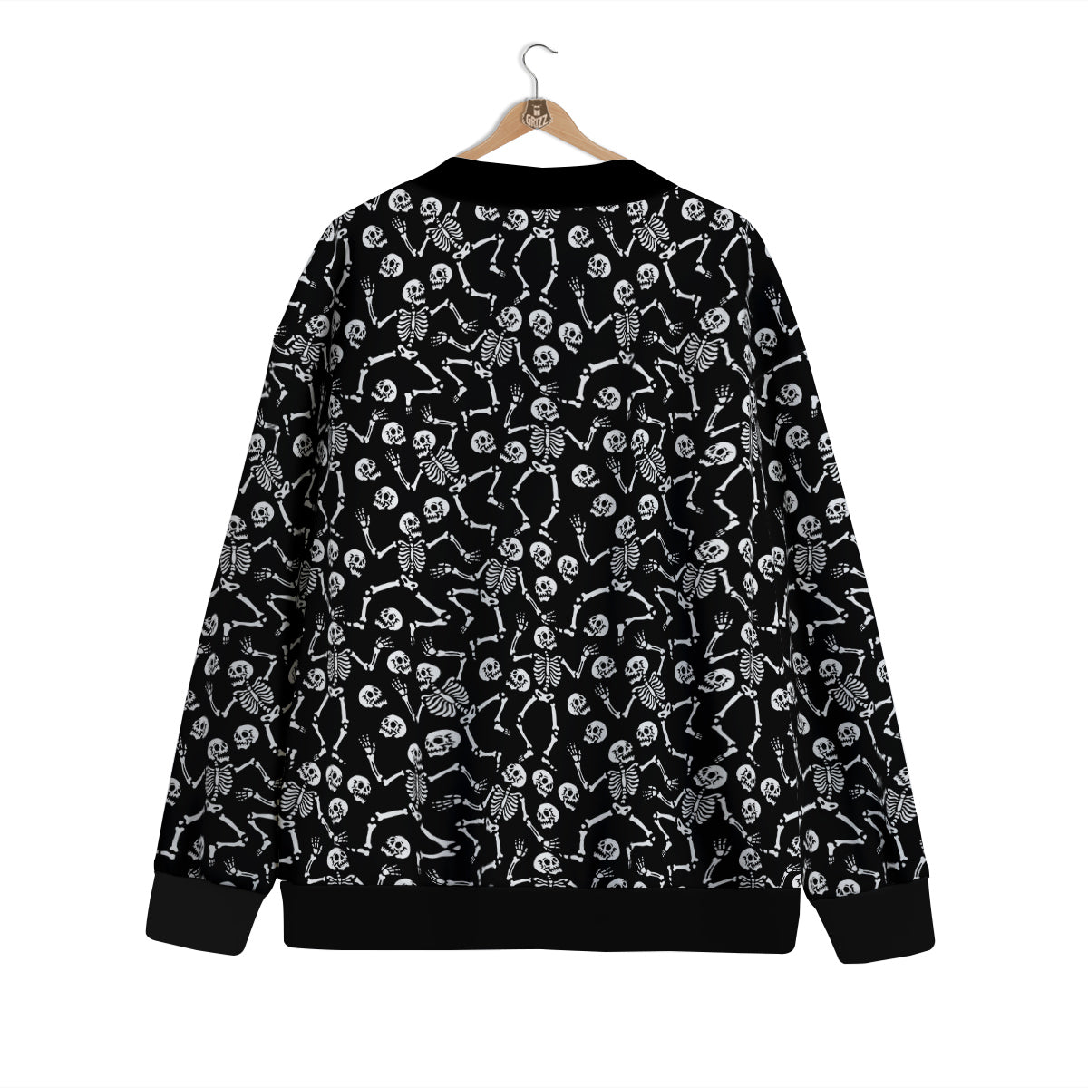 Dancing Party Skeleton Print Pattern Cardigan-grizzshop