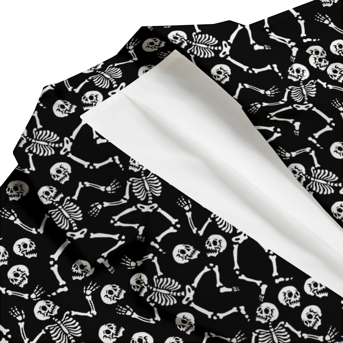 Dancing Party Skeleton Print Pattern Men's Blazer-grizzshop