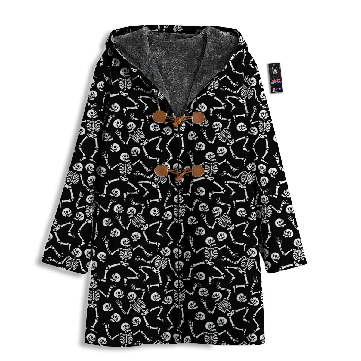 Dancing Party Skeleton Print Pattern Men's Windbreaker Jacket-grizzshop