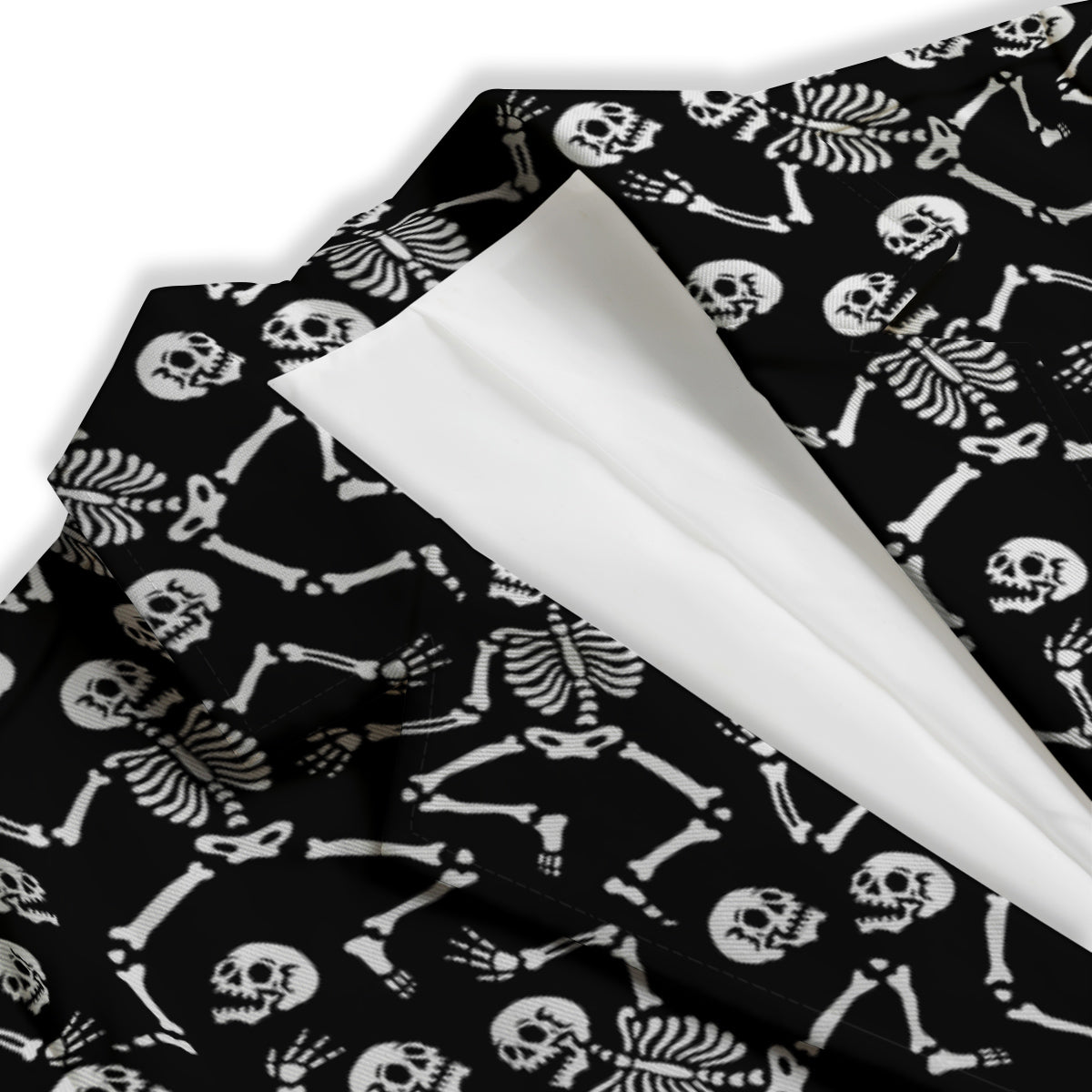 Dancing Party Skeleton Print Pattern Women's Blazer-grizzshop