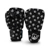 Dandelion Black Pattern Print Boxing Gloves-grizzshop