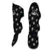 Dandelion Black Pattern Print Muay Thai Shin Guards-grizzshop