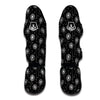 Dandelion Black Pattern Print Muay Thai Shin Guards-grizzshop