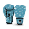 Dandelion Blue Pattern Print Boxing Gloves-grizzshop