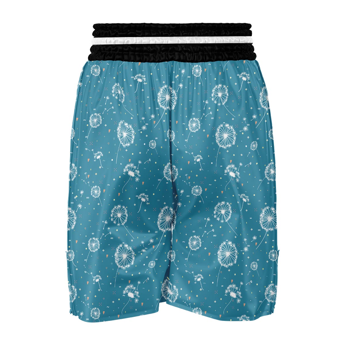 Dandelion Blue Pattern Print Boxing Shorts-grizzshop
