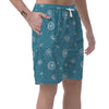 Dandelion Blue Pattern Print Men's Shorts-grizzshop