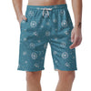 Dandelion Blue Pattern Print Men's Shorts-grizzshop