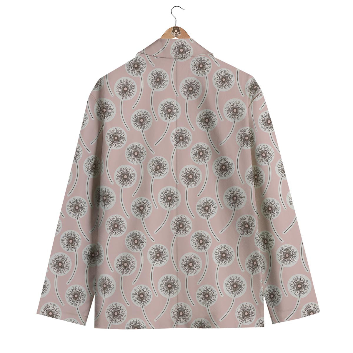 Dandelion Pattern Print Men's Blazer-grizzshop