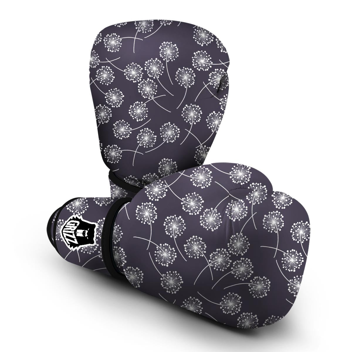 Dandelion Print Pattern Boxing Gloves-grizzshop